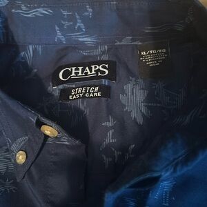 Men’s chaps long sleeves tall man shirt in new condition